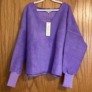 Roolee Mardi Gras teddy pullover, xxs